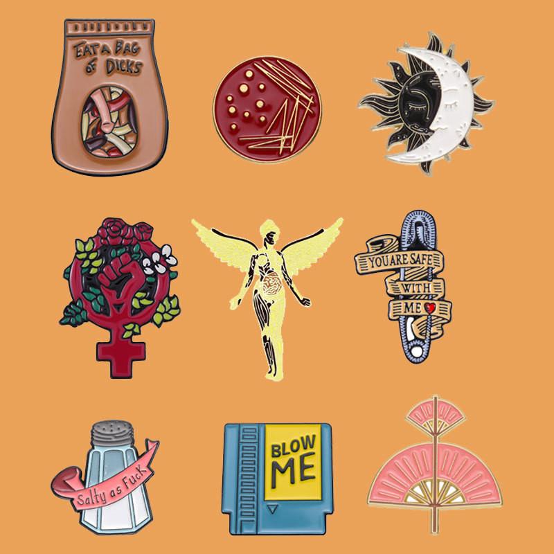 Character Fun Animated Brooch Collection In Highquality Alloy For Stylish Art Wearable