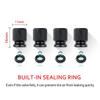 AAWJ1 4pcs Aluminum Car Wheel Tire Valve Cap Covers compatible compatible for BYD SHARK 2024 2025 2026Car Accessories