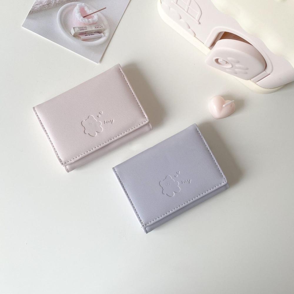 Candy Color Cheese Card Bag Causal Card Holder Cute Folding Wallet Girl