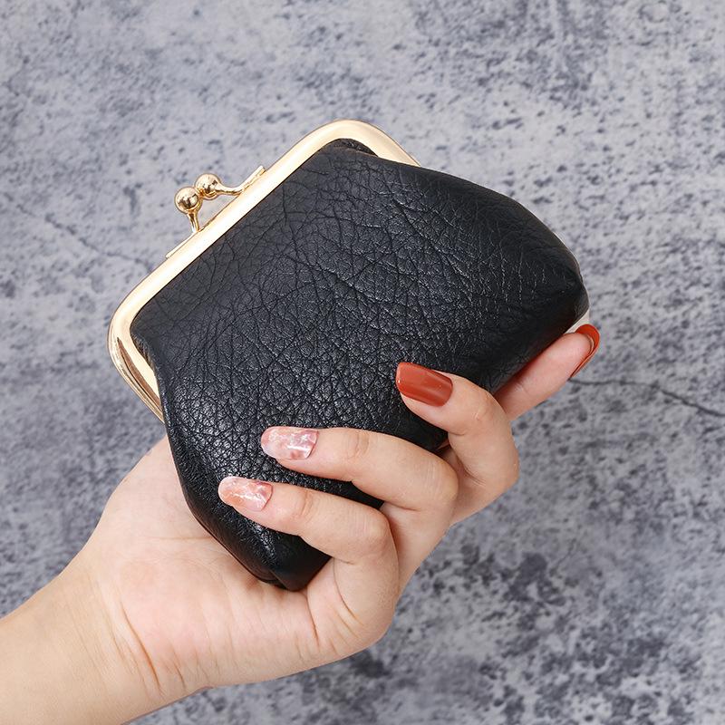 2023 Retro Candy Color Ladies Coin Purse & Short Wallet with Clasp