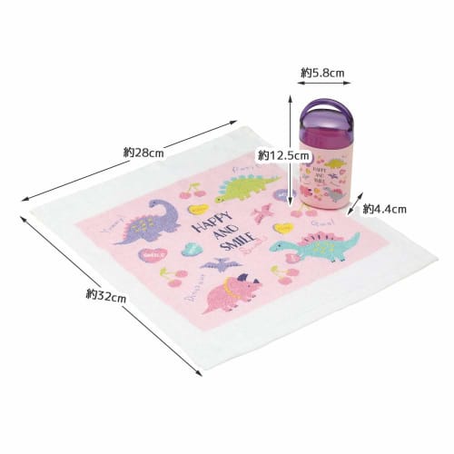 Skater Wet Towel Set with Case Wet Towel Happy & Smile 32ÁE0.5cm OA5