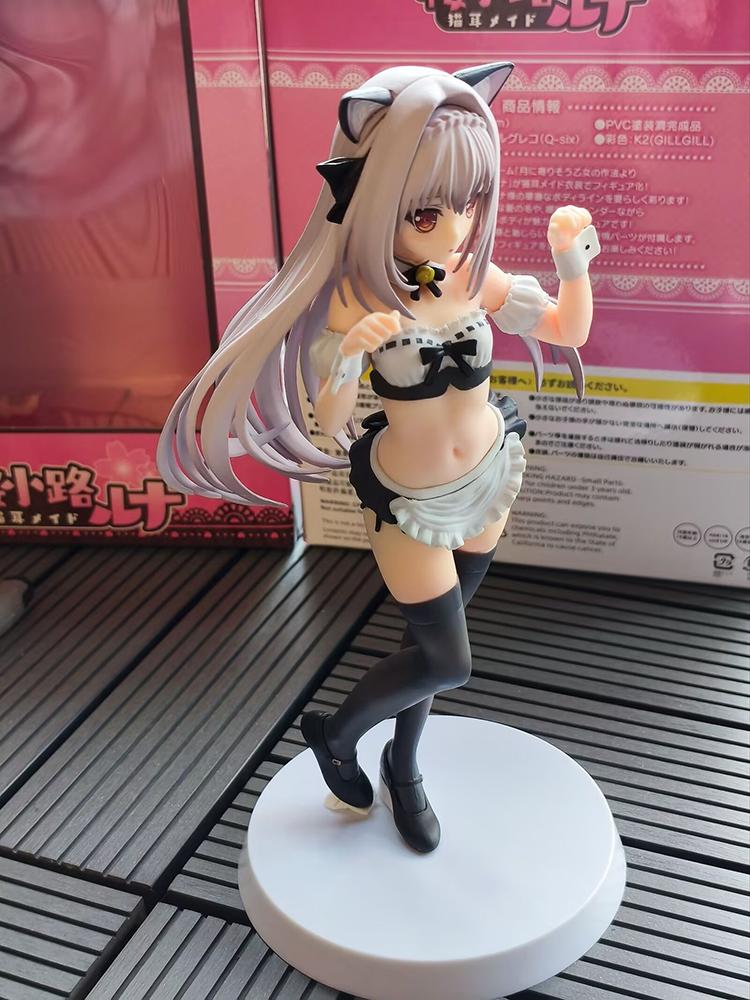 Replica Ver Tsukihime A Piece Of Blue Glass Moon Sakurakoji Luna 16 Scale Figure Cat Ear Maid Ver Desktop Ornament Pvc Material