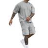 Men's Oversized T-Shirt & Cargo Shorts 2-Piece Set Casual Streetwear Tracksuit