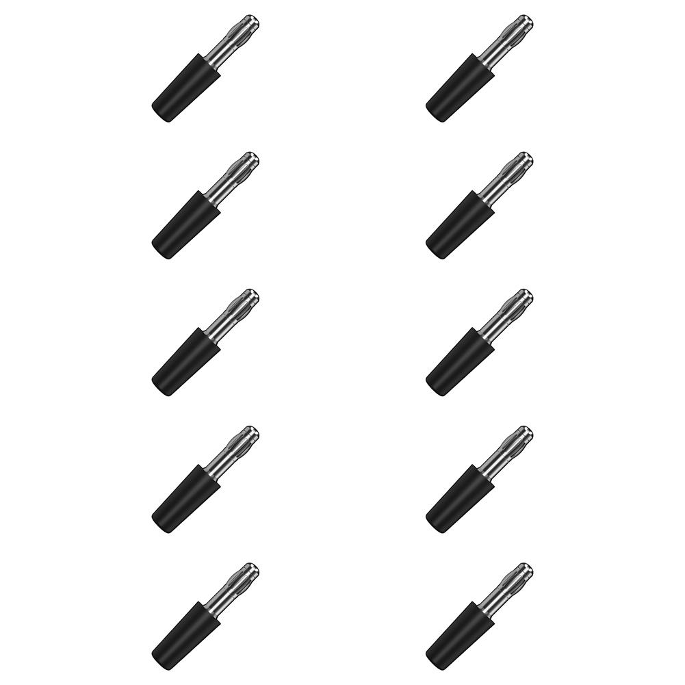 10 Pack 3mm Gold Plated Socket High Temp Resistant Electrical Connector For Multimeter Probe Power Supply Projects