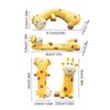 Mini Dolls Computer Monitor Decor 3D Desk Toy Giraffe Ornament Model  Auto Interior