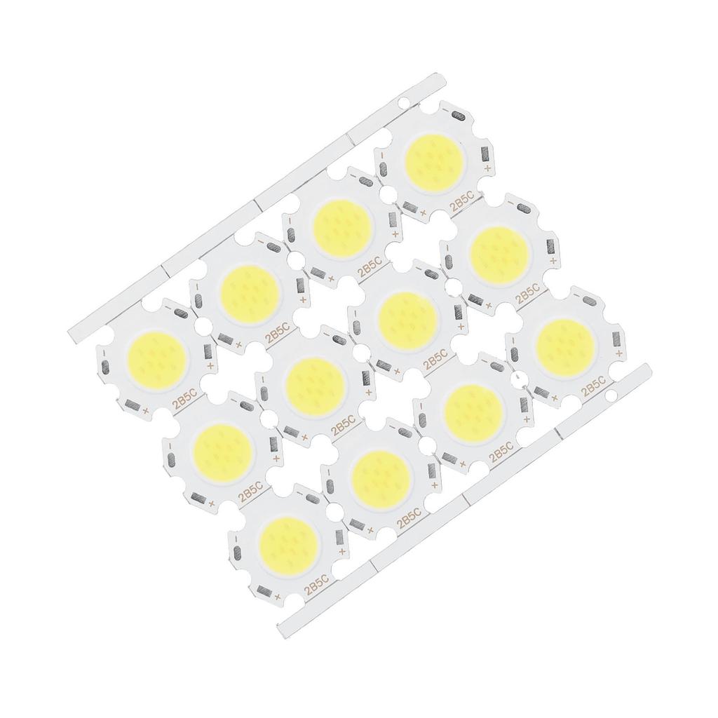 12Pcs LED Chips COB Light Emitter Component 5W 15‑17V for DIY Spotlights Downlight Ceiling Lamp