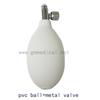 Manual Sphygmomanometer Latex/Pvc ball air inflatable bulb with metal valve use for blood pressure cuff.  5 pcs