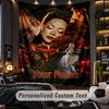 Personalized Wall Tapestry,Ayliva Custom Printed Name, Fabric Wall Art For Indoor Room Backdrop