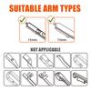 Car Wiper Blades for Top Lock Pinch Tab 15mm Windshield Window Front Wiper Arm Premium All-Season Frameless Auto Rain Snow Cleaner Replacement-2Pcs
