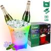 IJsemmer RGB LED Verlichting IJskoeler 5L Voor Champagne Groot