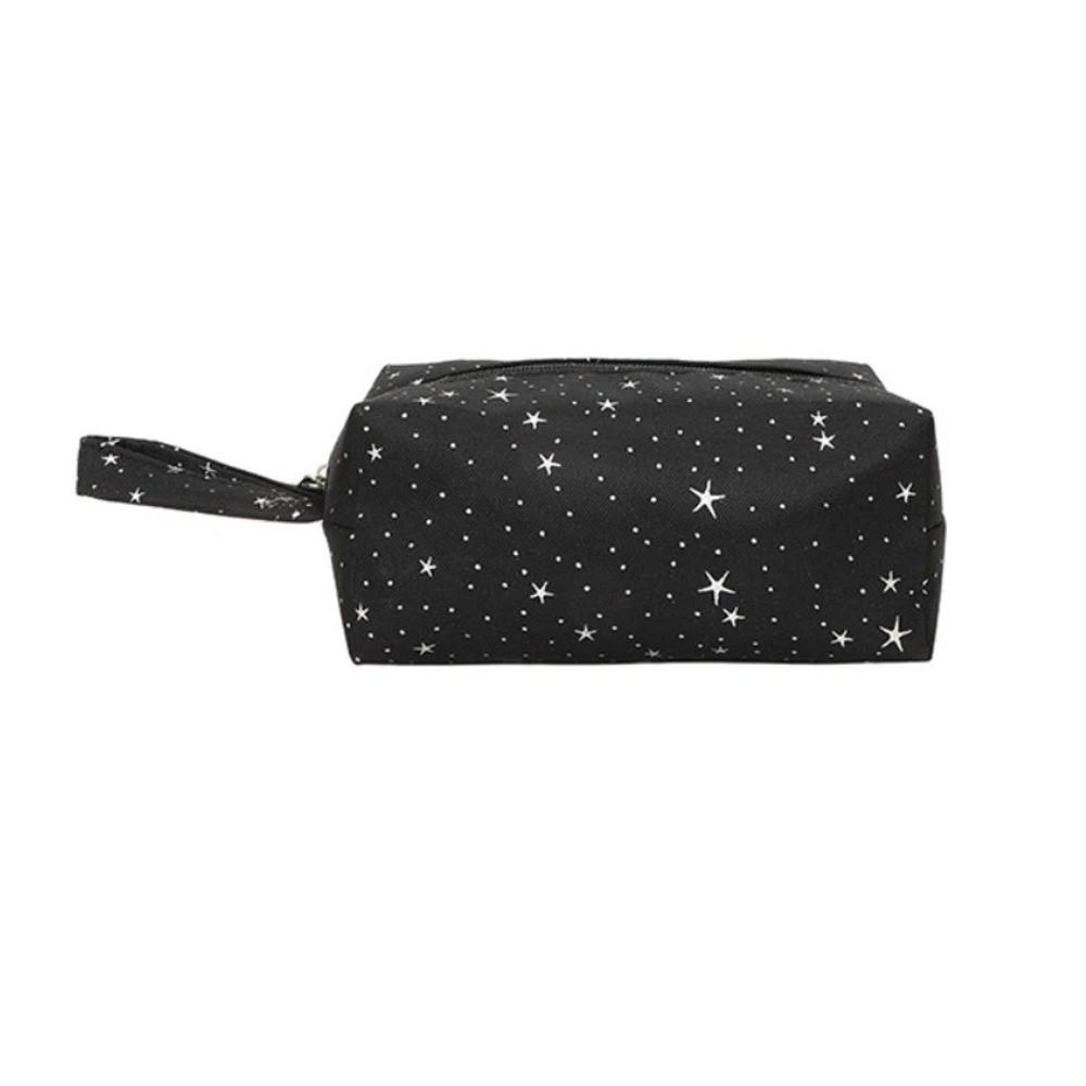 

New Large Capacity Pen Bag Polka Dot Star Print Multi-function Cosmetic Bag Handbag Zipper Pencil Case School Supplies