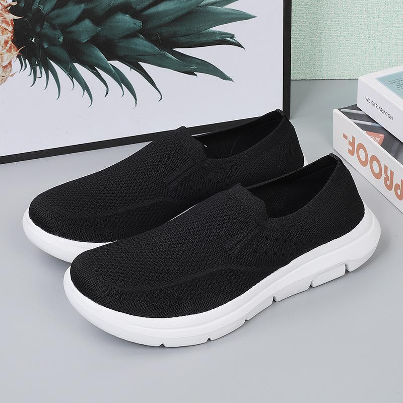 2025 large size one-pedal lazy shoes casual sports women's outer wear couple shoes mesh women's walking women's shoes