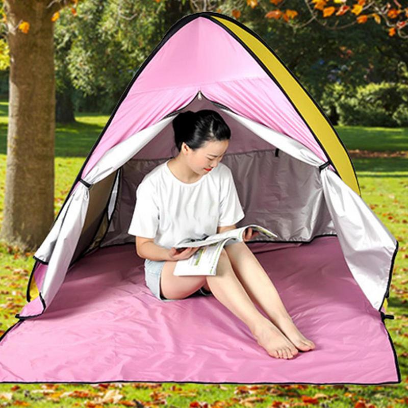 Quick Automatic Opening Beach Tent Sun Shelter UV-protective Tent Shade Lightwight Pop Up Beach Tent For Outdoor Camping Fishing