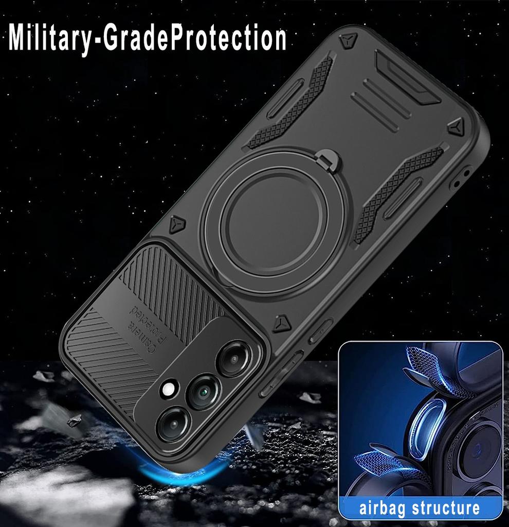Phone Case for Samsung Galaxy A17 5G/Galaxy A26 5G Magnetic Case Shockproof TPU + PC Phone Back Cover with Kickstand