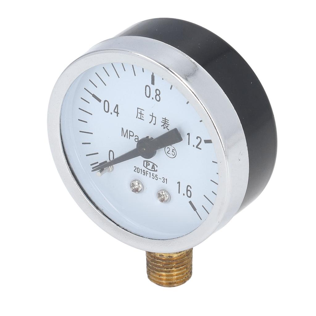 Pressure Gauge 1 4 NPT Transparent Dial Accuracy Level 2.5 Pressure Gauge with Stainless Steel Housing for Air Pressure