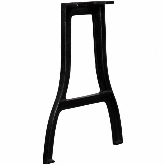 Pieds de table - vidaXL - Cadre en A - Fonte - Noir - Style industriel