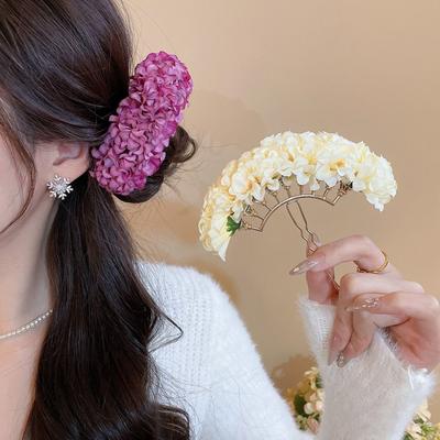 Headwear Sweet Flower Hair Stick Bohemian Simulation Flower Thai Hairpin Fairy Hair Fork Chinese Style Side Clip Female