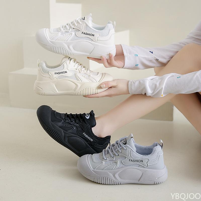 Fashion Spring New Breathable White Shoes for Female Students Versatile for Daily Wear Casual Sports Simple Comfortable Board Shoes