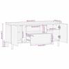 VidaXL Meuble TV marron 105x33x46 cm Bois massif de manguier 4017734
