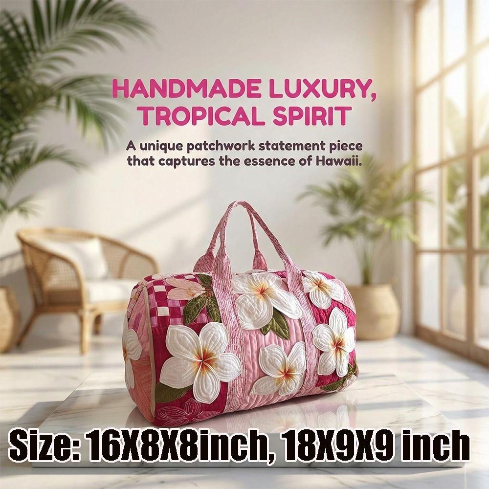 Nová Vintage Boho prošívaná taška Duffel Hippie Cesta Bavlněná prošívaná taška Duffel Květinová cestovní taška Víkendový přespání
