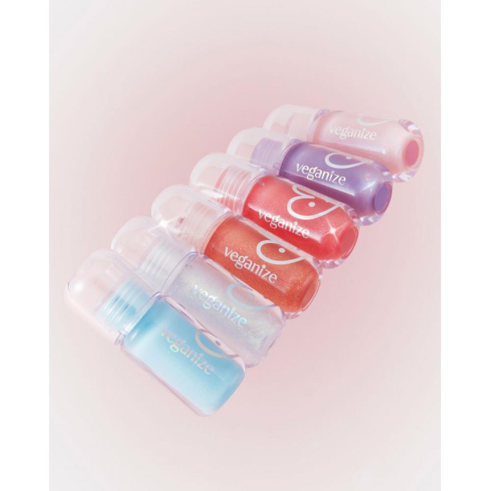Self Beauty Vegan 4d Jewel Shine Lip Oil Pearl Gloss 6 Types #06 Midnight Plum