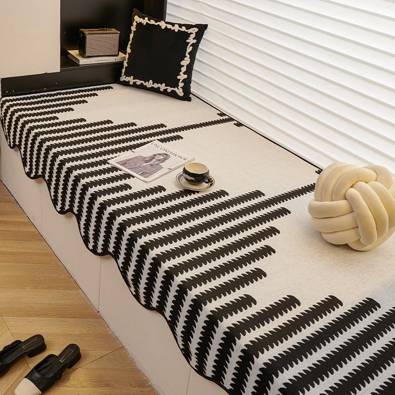 Cream Style Window Sill Cushion All Season Non-slip Mat Balcony Bedroom