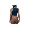 Jordan Solid Color Logo Crop Round Neck Sports Tank Top Women Tops Blue DX4701-427
