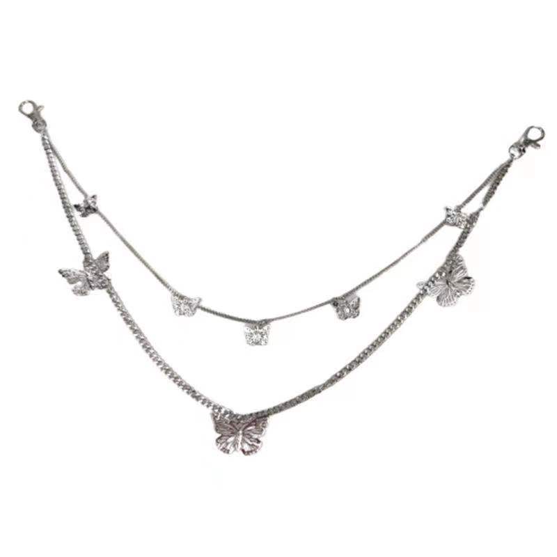 Jewelry Punk Tassel Butterfly Waist Chain Women's Personalized All-match Pants Chain Fashion Multi-layer Body Chain Pants Decoration