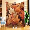 1 Stück Herbstlaub Eichhörnchen Flanell Decke, Hochauflösender Digitaldruck, Ganzjahresnutzung, Sofawurf, Hautfreundlich Weich 100% Polyester, die Perfek