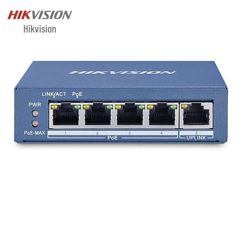 

Hikvision 5-Port Full Gigabit Unmanaged PoE Switch