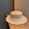 Big head circumference straw hat women's summer seaside vacation sun protection sun hat beach big brim fashion natural straw flat top hat