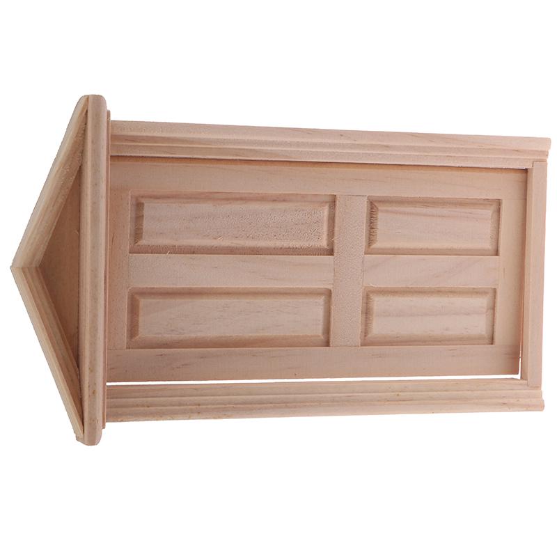 1:12 Dollhouse Miniature Simulation Diy Wooden Spire Door Furniture Accessories