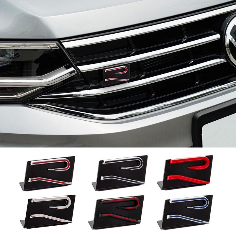 Volkswagen New R-Series Grille & Tail Sticker for Golf 8, Tiguan L, Tayron X, T-Roc, and Viloran.