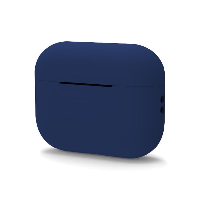 

Противоударный мягкий силиконовый защитный чехол для Appe Airpods Pro 2, защитный чехол для наушников Airpods Pro 2 (2022) темно-синий