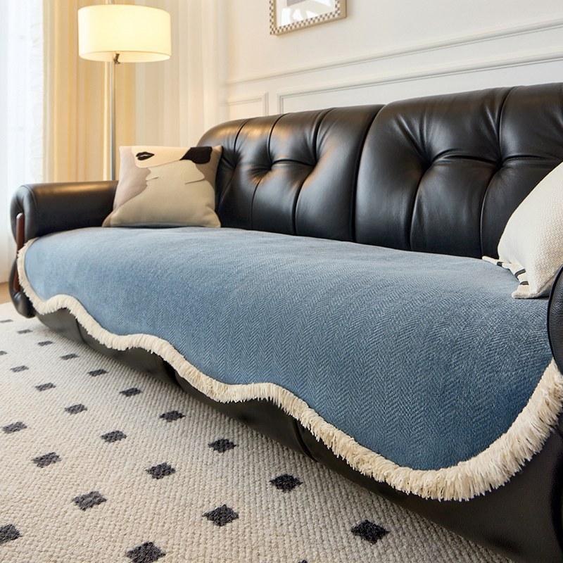 

New Cream Style One Piece Chenier All-season Universal Cute and Stylish Sofa Cushion Cover with A High End Feel 90 * 90cm