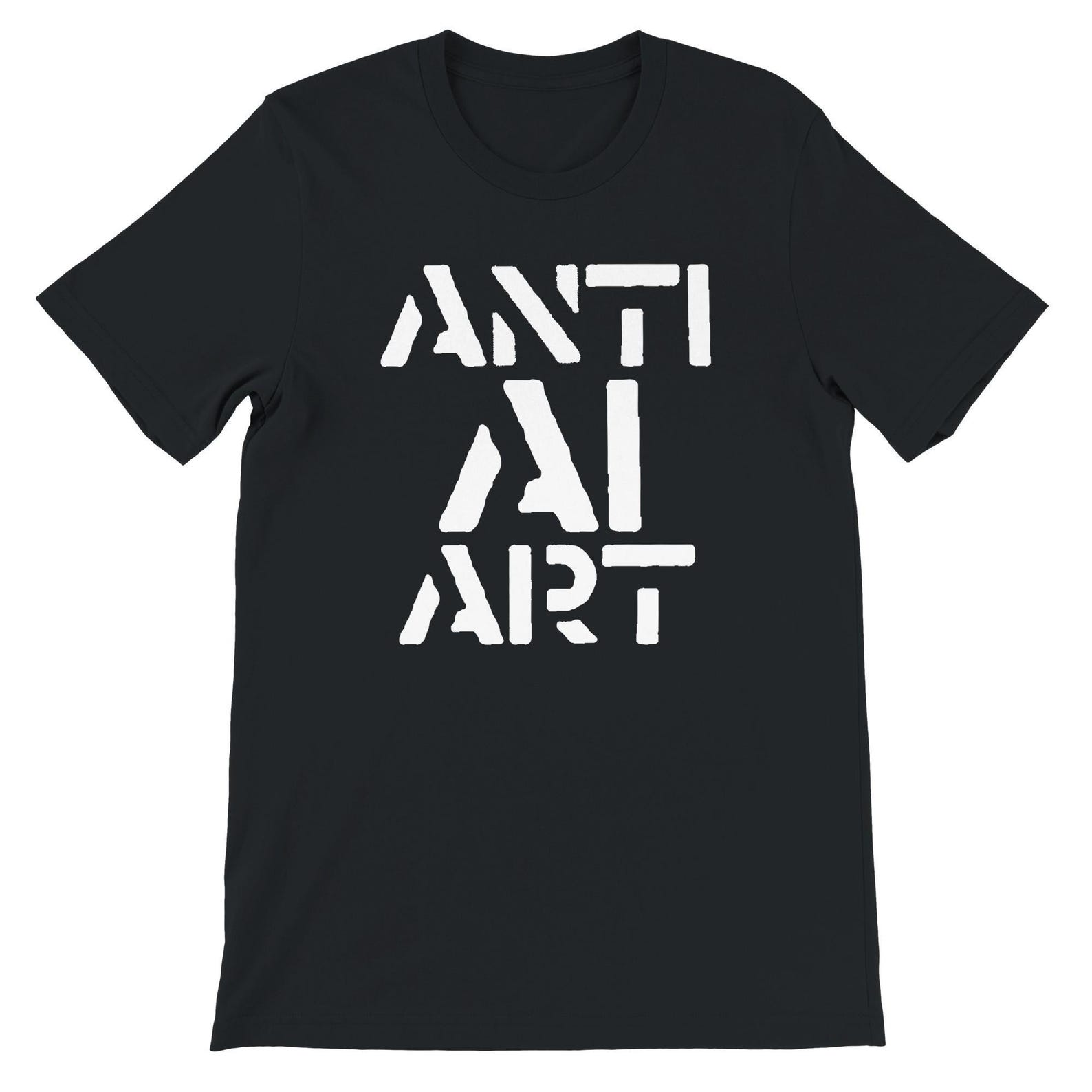Anti AI Art - Artists Against AI Art T-Shirt 3XL