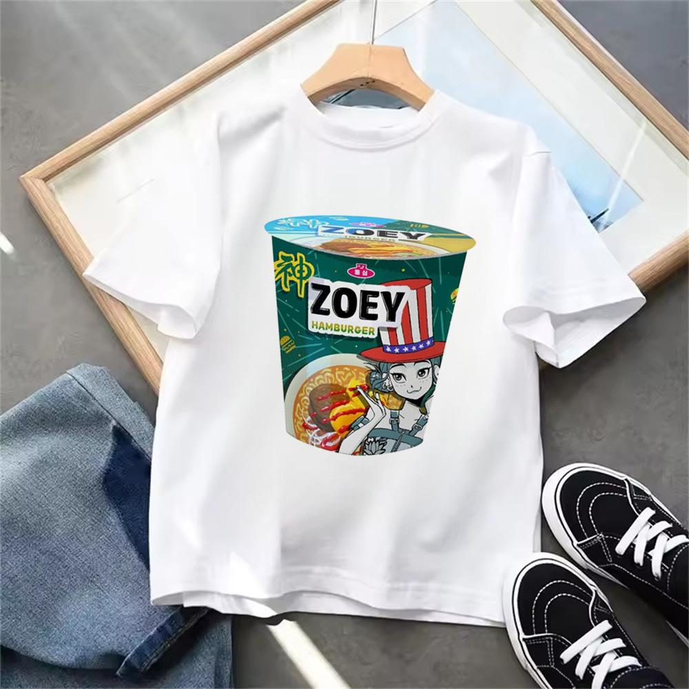Nouveau T-shirt KPop Chasseurs de Démons Été Enfants Filles Garçons Vêtements pour Enfants T-shirt Décontracté Col Rond Manches Courtes Hauts
