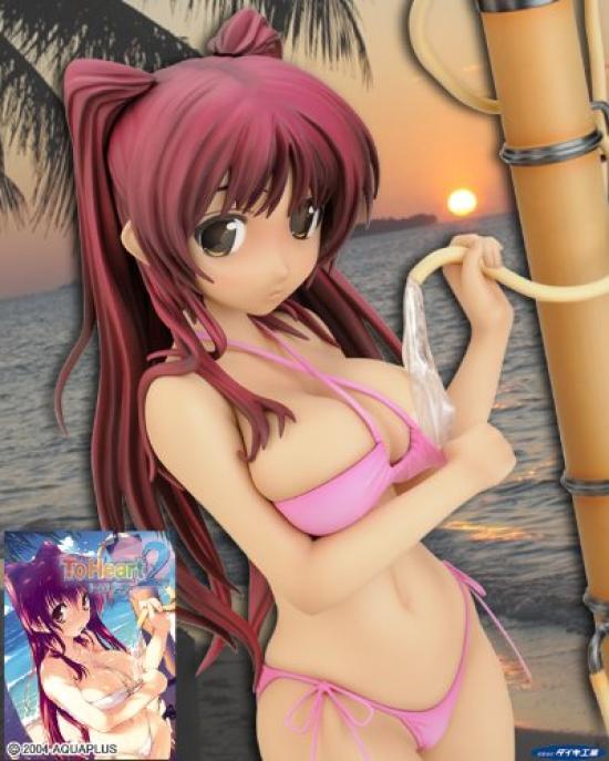 ToHeart2 Tamaki Kousaka Swimsuit Illustration Pink Model Limited Scale PVC Complete Ver. [Miyazawa Edition] (1/6 Pre-painted Figure)