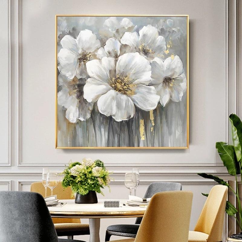Blumenspray-Kunst-Wandbild, Wohnzimmer, Schlafzimmer, hängendes Gemälde, HD-Leinwandkern