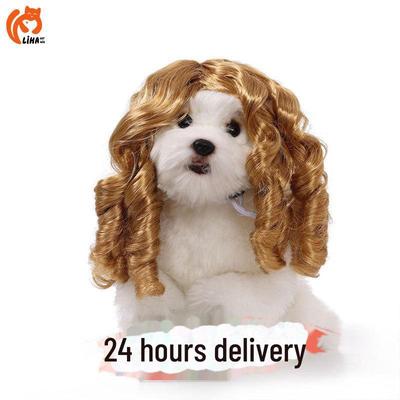Universal Pet Wigs for Cats & Dogs: Fun, Wavy, Curly, Role-Playing Hair Accessories