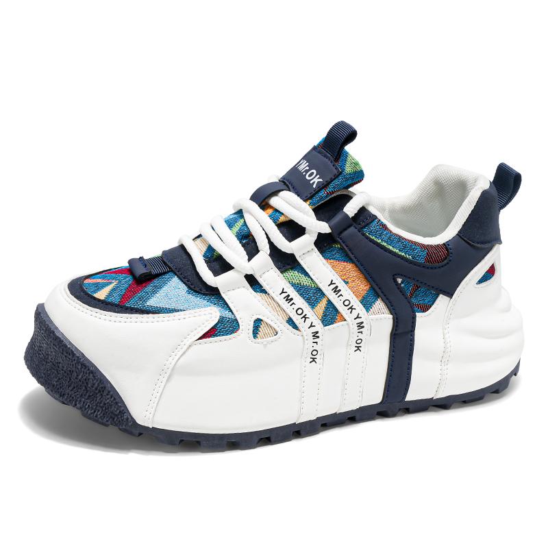 

Модные кроссовки Мужская обувь Белые кроссовки на платформе Вулканизированная обувь Для мужчин Хорошее качество Уличный стиль Повседневные брендовые кроссовки Мужские 44 синий