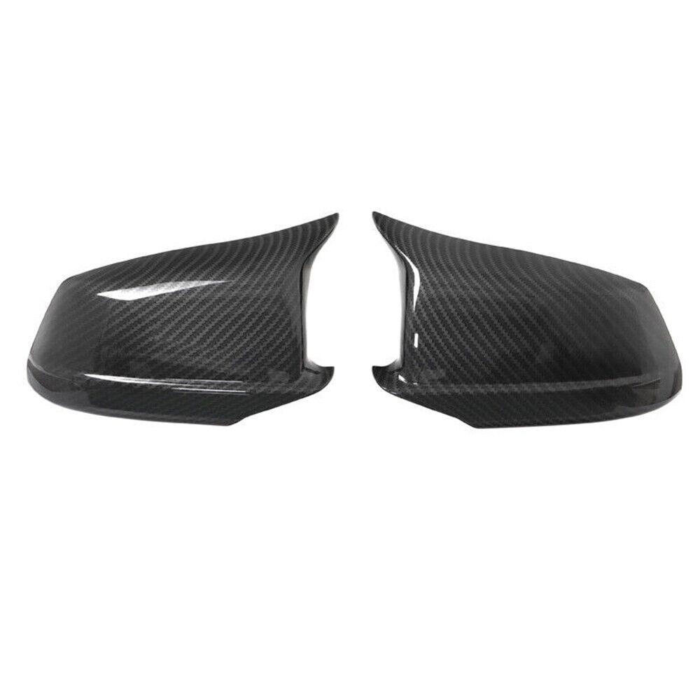 For LHD BMW 5 Series F10 F11 2010-2013 Car Rearview Side Mirror Cover Sticker Wing Cap Exterior Door Case Trim Carbon Fiber