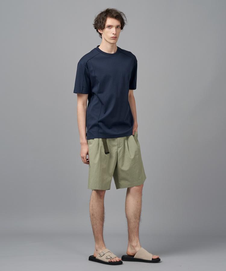 COMSPACE1980 Wide Double-Pleat Shorts_Khaki