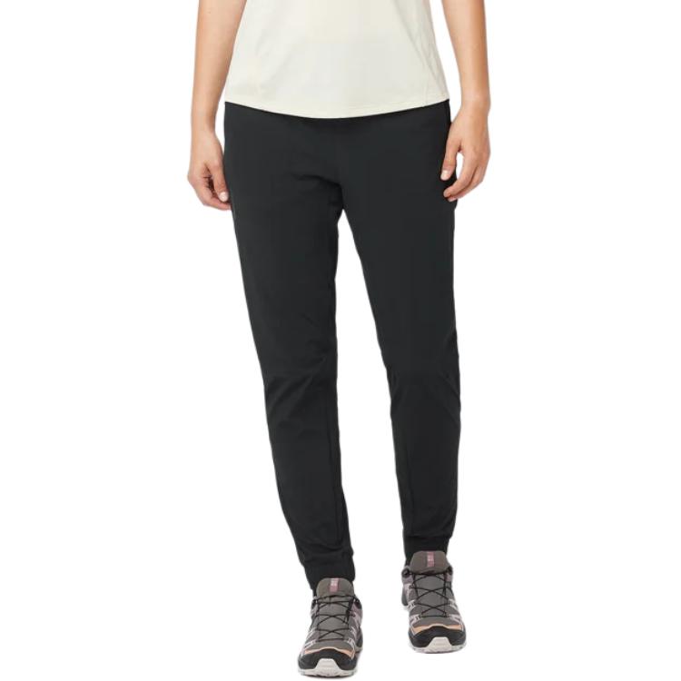 SALOMON Wayfarer Ease Comfortable Soft Breathable Elastic Waist Straight Casual Pants Women Bottoms Black LC2207400