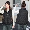Loose short large size down cotton vest women's autumn and winter new casual versatile large pocket vest jacket vest