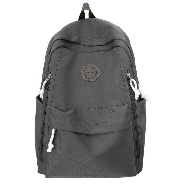Schoolbag Ins Niche Lightweight Simple Girl Versatile Primary School Students Junior High School Students Large Capacity Backpack