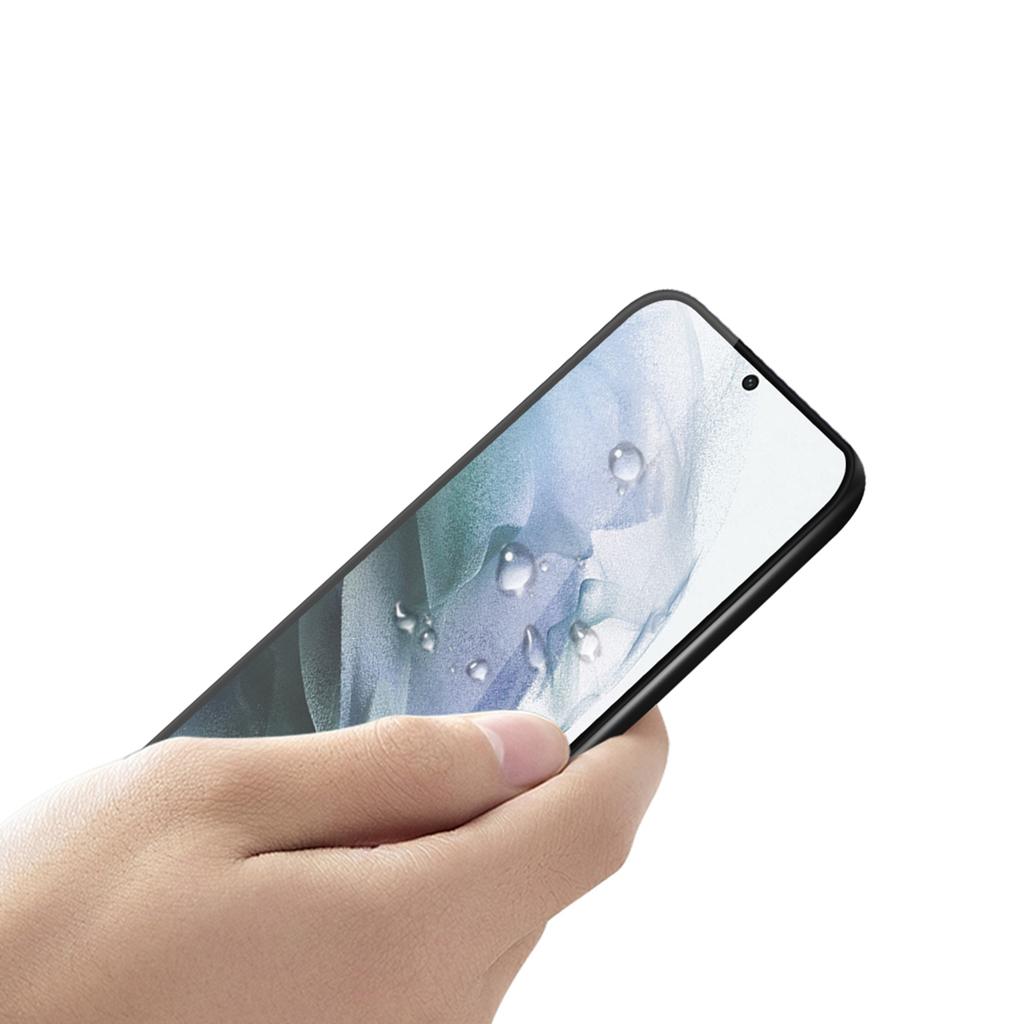 PINWUYO 3D Large Arc Anti-fingerprint Full Size Ultra Clear Full Glue Tempered Glass Screen Protector for Samsung Galaxy S21 FE