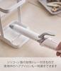 Yamazaki Tower Hair Iron Stand with Heat-Resistant Tray, White, Approx. 10.5 X 10.5 X 16.5 Cm, Tower Hair Iron Holder, 5062
