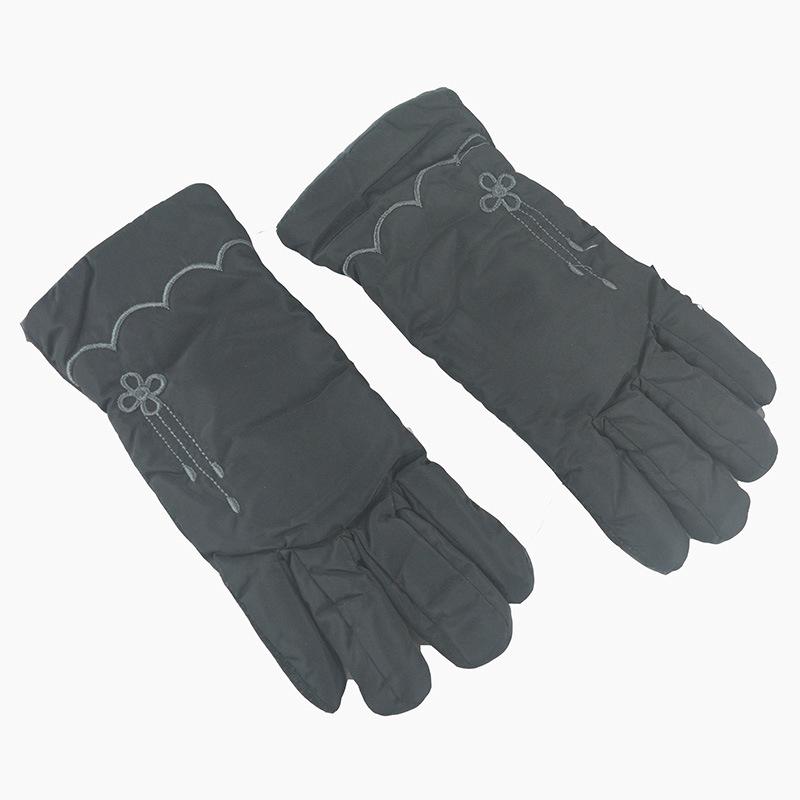 Autumn and winter women's new velvet thickened thermal gloves