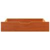 Under-bed Drawers 2 Pcs Wax Brown 85x55x16 Cm Solid Pine